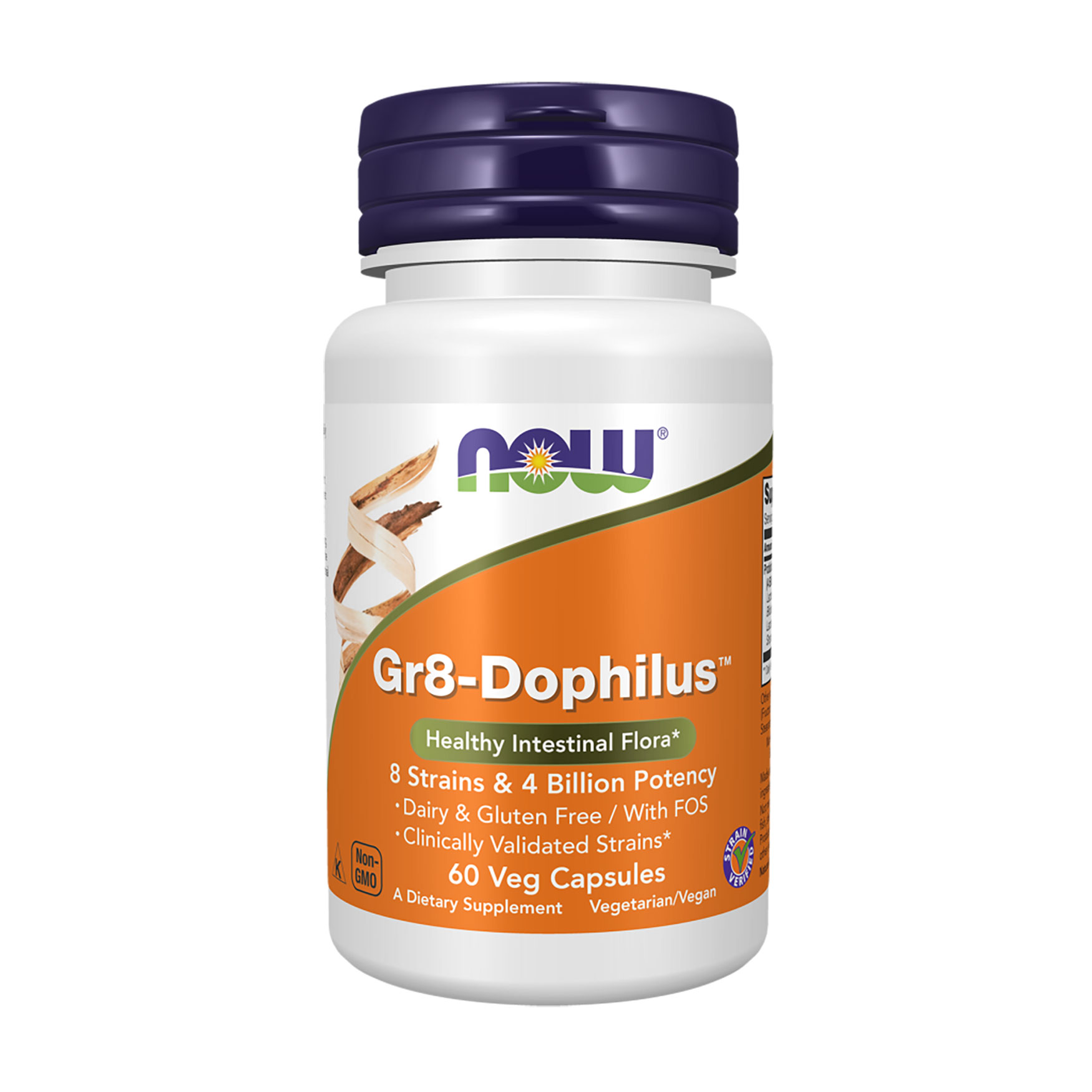 Уцінка! Пробіотик NOW foods Gr8-Dophilus для підтримки здоров'я шлунково-кишкового тракту, 60 капсул